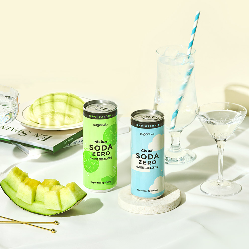 슈가로로 소다제로 메론/구름 소다 250ml (24캔) : 인테이크