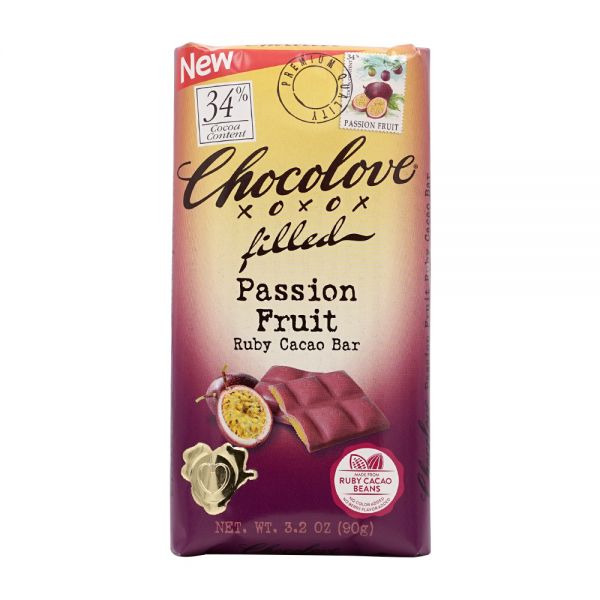 CHOCOLOVE 초코러브 패션 후르츠, 루비 카카오 바 초콜릿 90 g : 둥굴샾