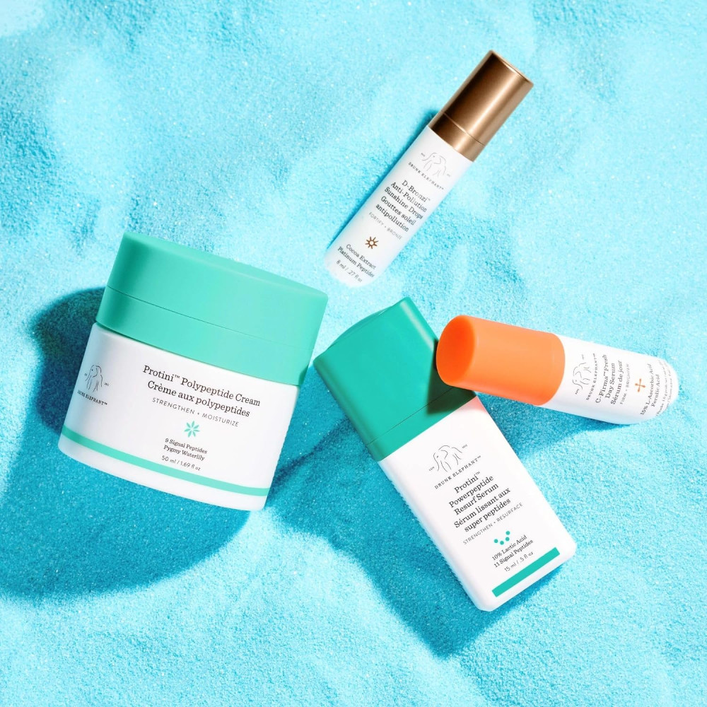 드렁크엘리펀트 Day dazzle the morning kit 프로티니 크림 세럼 씨퍼마 디브론즈 로션 촉촉 보습 여성 : 무한보따리