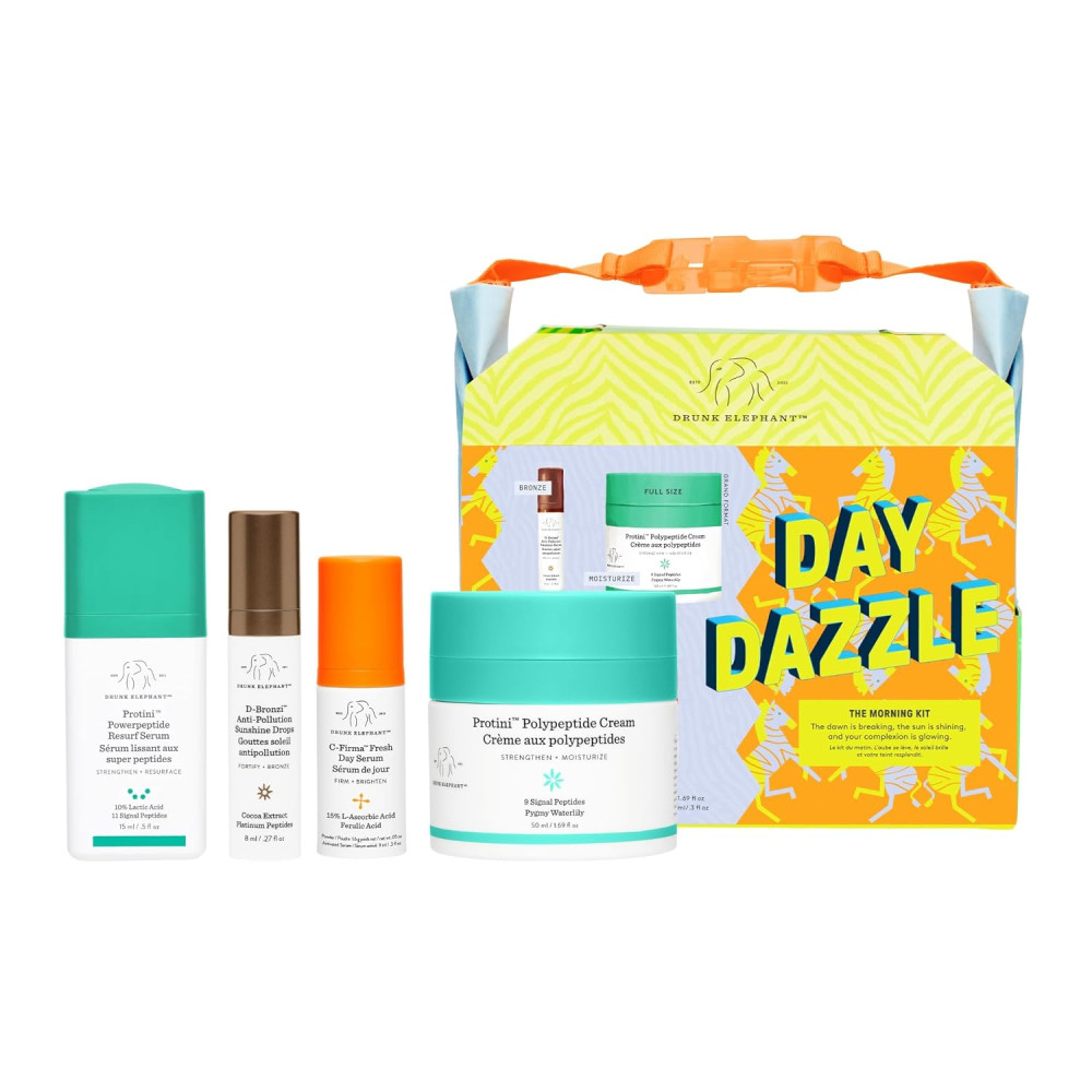 드렁크엘리펀트 Day dazzle the morning kit 프로티니 크림 세럼 씨퍼마 디브론즈 로션 촉촉 보습 여성 : 무한보따리