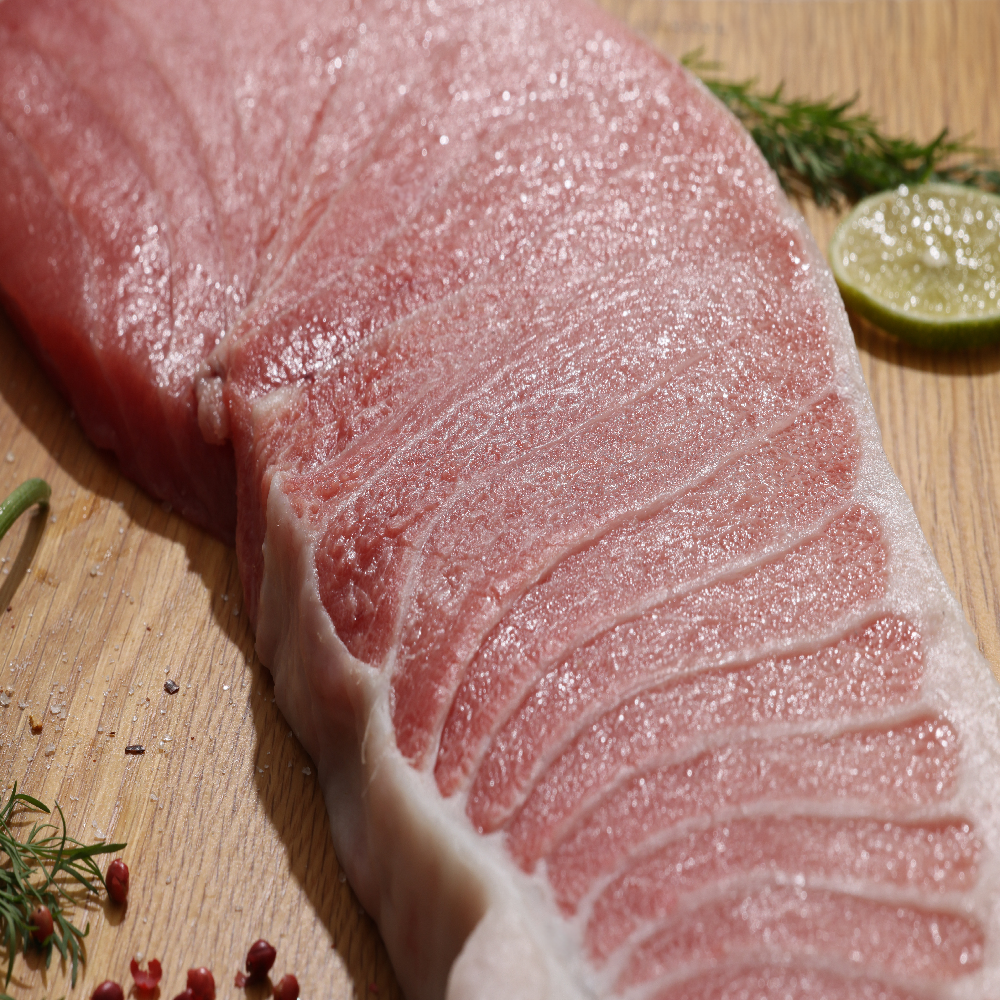 통큰 참다랑어 뱃살 블록 냉동 참치회 참다랑어 1번 도로 - 5번 도로 (1000g) : 참치온