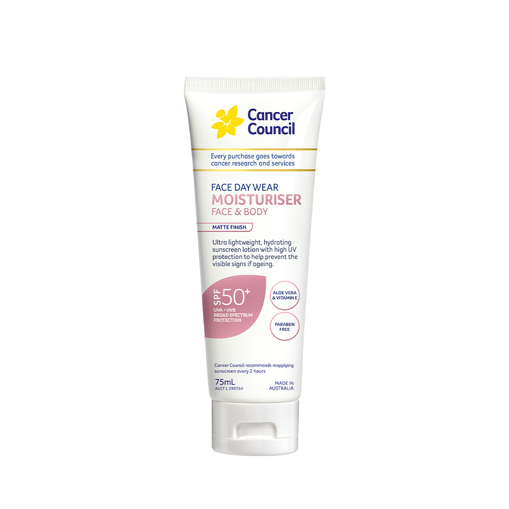 캔서카운슬 페이스데이웨어 모이스쳐라이져 SPF 50+ 75ml 호주 선크림 : 온누리Store