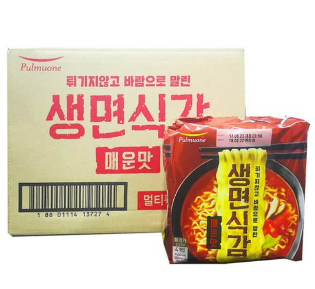 풀무원 생면식감 생라면 매운맛, 32개 : 수수플렉스