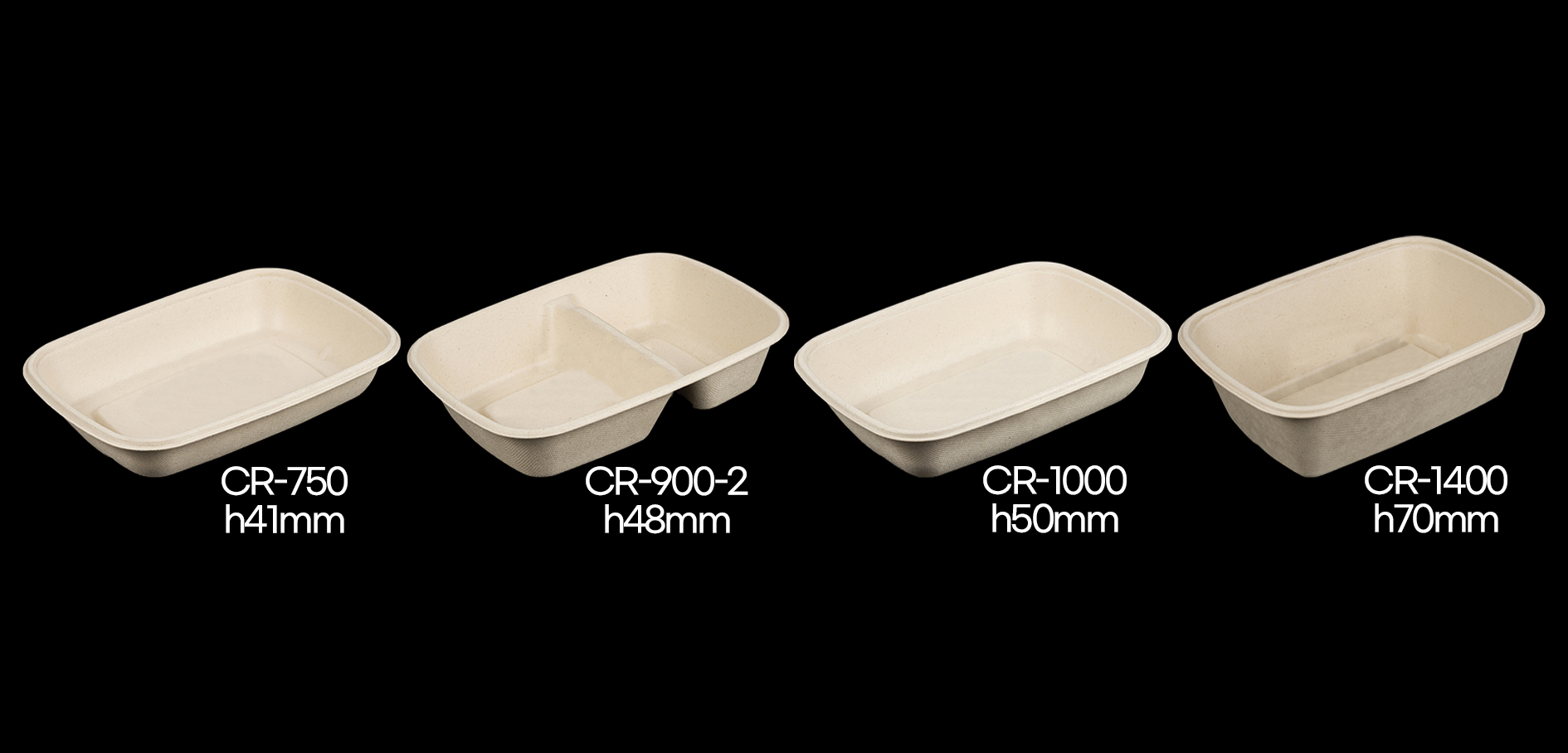 펄프도시락 CR-750 친환경 펄프용기 샐러드 샌드위치 도시락 세트 1box-50개 : 주식회사 선팩