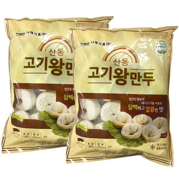 산동고기왕만두1.4kg 2봉/왕만두 : 미소푸드