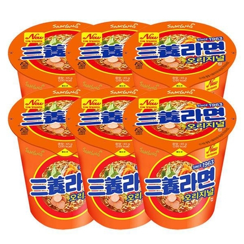삼양라면 작은컵 65g 6개 : 스마트오렌지0