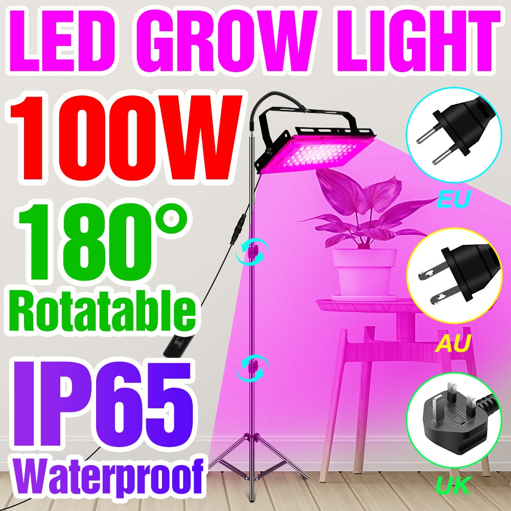 식물성정 LED -  방수 온실 식물 램프 Led 성장 빛 수경법 햇빛 전체 스펙트럼 전구 실내 조명 꽃 씨앗 상자 : 포웨히A