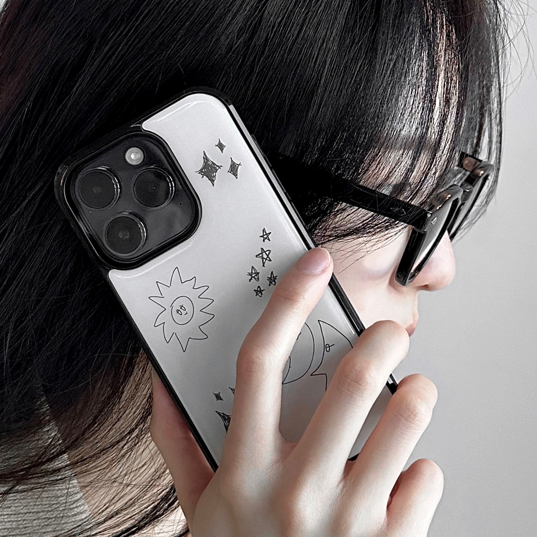해님달님별 범퍼 케이스 아이폰 14 PRO (type 에폭시, 맥세이프 글라스) : 어메이징 데이