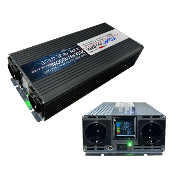 KDsafe 컬러LCD 인버터 2000W 12V한국형 순수정현파 220V 10.3V-17V : 넥스트코리아