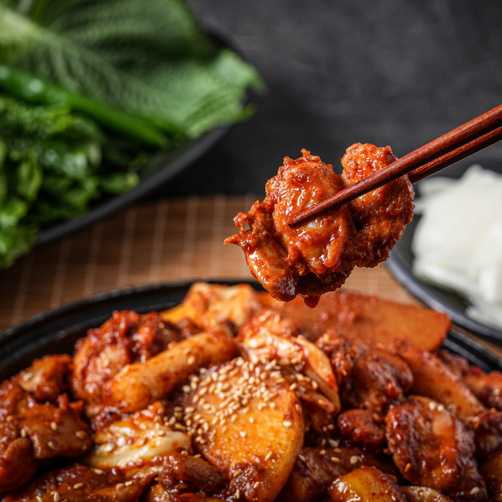 박가미닭갈비 양념 춘천 닭갈비 맛집 택배 캠핑 요리 음식 : 박가미닭갈비