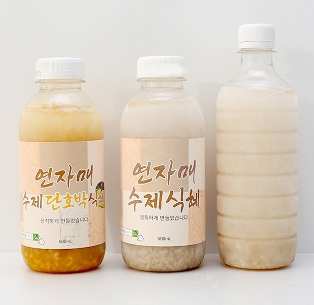 연자매 전통수제 500ml NO라벨 식혜 1병 / 찜질방 식혜 100% 국내산 : 우세븐 스토어