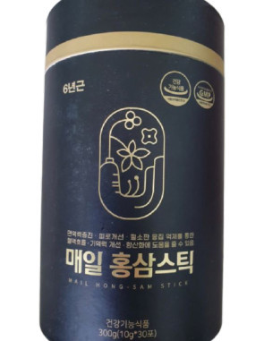 웰스데이 매일 홍삼스틱 10g x 30포 홍삼선물 건강식품선물 : 마켓전자