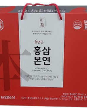 농협홍삼 한삼인 홍삼본연 50ml x 40포 6년근 홍삼농축액 : 마켓전자