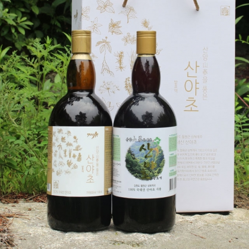 산야초발효액 세트 1100ml x 2 : 헬로K마켓