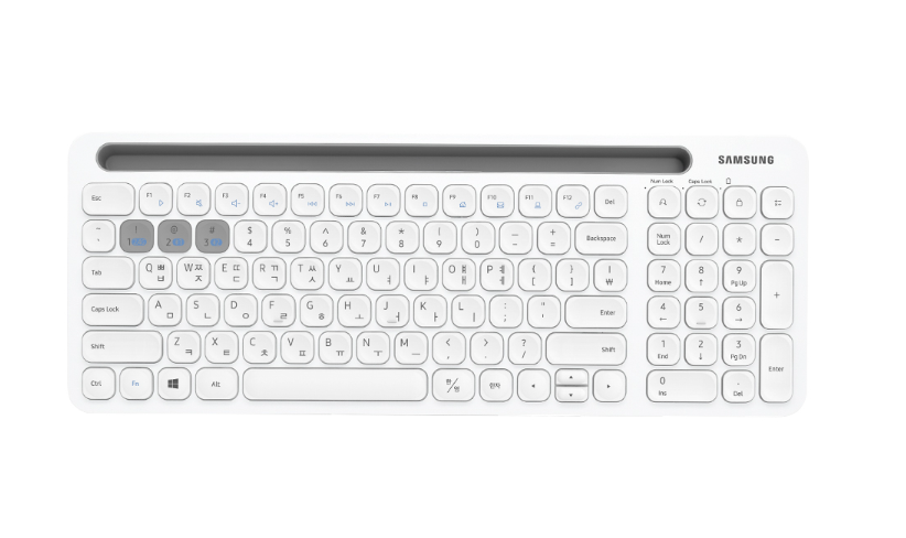 삼성전자 무선키보드 블루투스키보드 화이트 SK-P1000W : 삼성스토어 송정