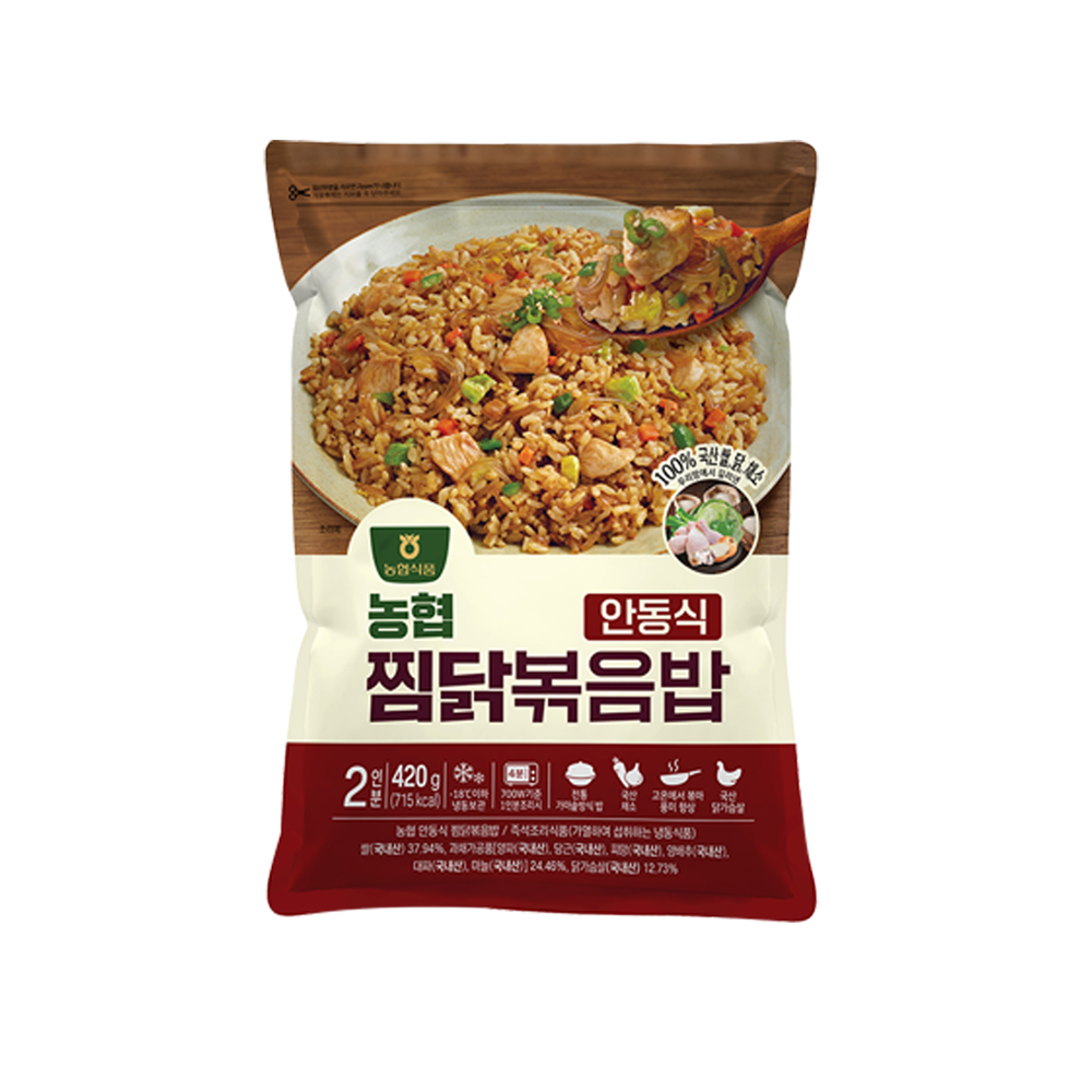 [농협식품] 농협 안동찜닭 볶음밥 420g 1개 (2인분) : 파루상점
