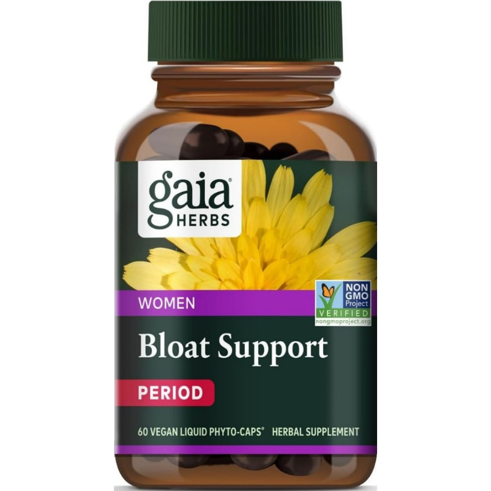Gaia Herbs Bloat Support 가이아 허브 우엉 민들레 쇠뜨기 쐐기풀 함유 60정 : 건강한 캡슐