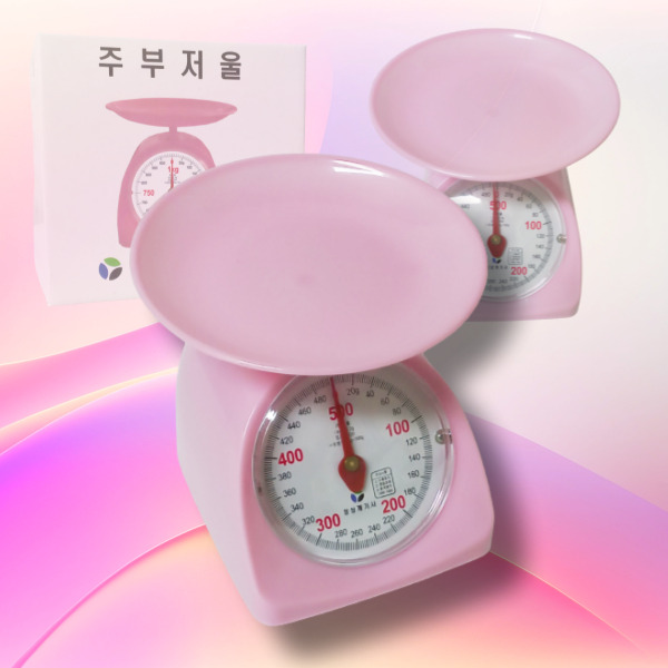 정상계기 저울 제빵 제과 조리 베이킹 계량 사료계량아날로그 주부저울500g : 인터키친
