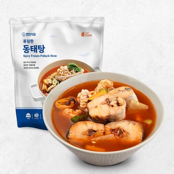 연안식당 푸짐한 동태탕 670g 2팩 -인증 : 하늘집