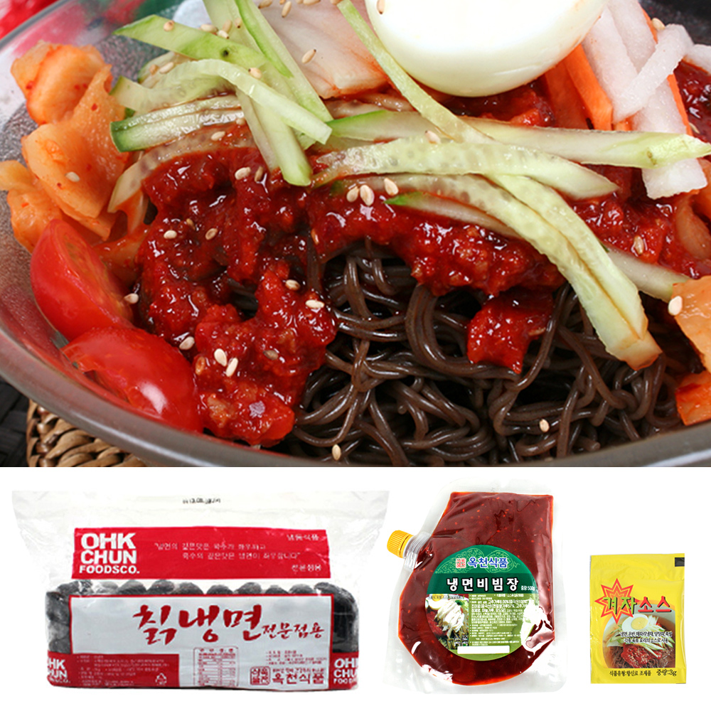 옥천 칡 냉면 10인분+비빔장500g+겨자소스 5 : 미소푸드