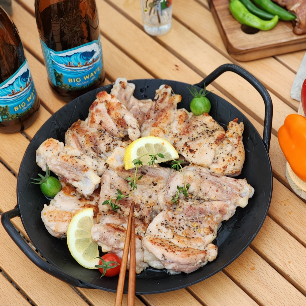 달수 허브솔트 닭다리살 춘천 소금닭갈비 1kg : 성화푸드
