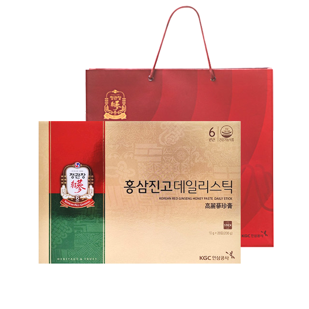 (쇼핑백 포장) 정관장 홍삼진고 데일리스틱 10g 20포 세트 : 유익 상점
