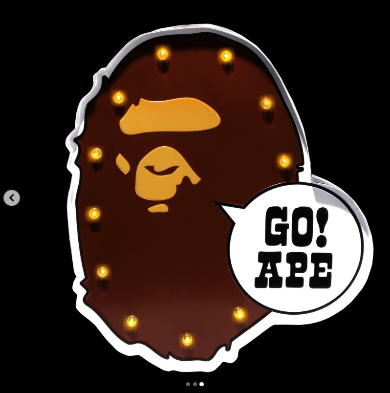 [베이프정품] 베이프 에이프 헤드 엘이디 사인보드 BAPE APE HEAD LED SIGNBOARD : 재팬베이프스토어