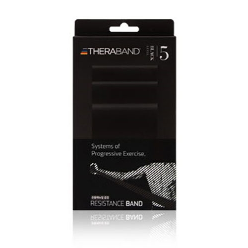 [THERABAND] 세라밴드(12.5cm X 2m) - 검정(Black) : 닥터메디