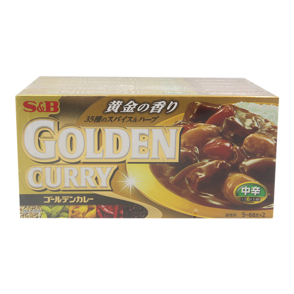 에스비 골든카레 약간매운맛 198g x 5입 : 이홍컴퍼니