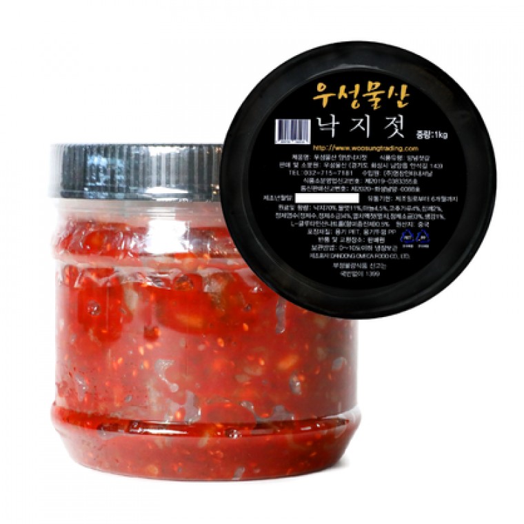 무료배송 수산 젓갈 밥도둑 손맛 어머니 고향 토속 음식 프리미엄 낙지젓 1kg 우성물산 : 잘나가는 용대표