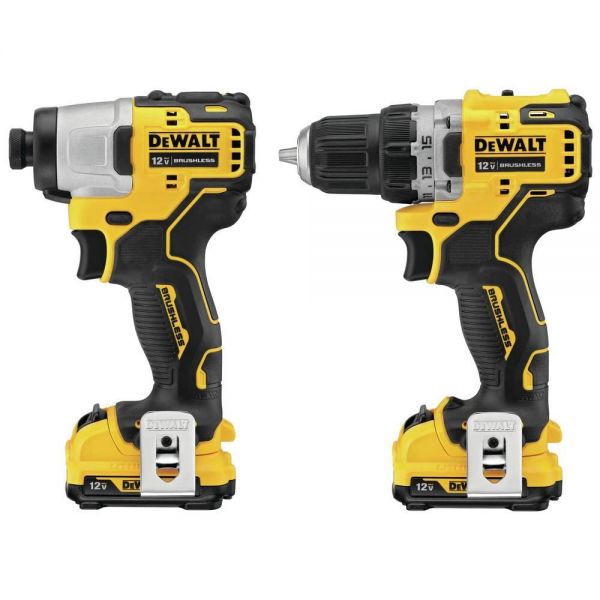 DEWALT XTREME 최대 12V 무선 드릴 콤보 키트 (DCK221F2) : 베리스스토어