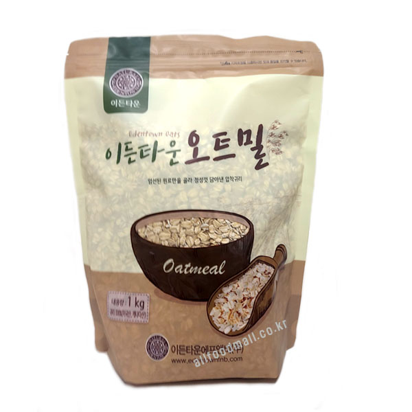 이든타운 오트밀(제과용) 1kg 아침식사 건강식품 다이어트 식이섬유 제빵 : 올푸드몰