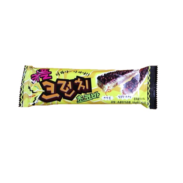 아름푸드 커플크런치초코바 18g x 100개입 : candy114  그린볼