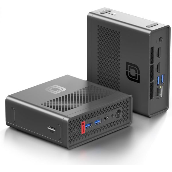 점퍼 미니 PC, 16GB DDR4 1024GB SSD, 컴퓨터 쿼드코어 인텔 N100 최대 3.4개GHz, 4K UHD 그래픽을 갖춘 게이밍 WiFi 6/2.4G5G WiFi... 