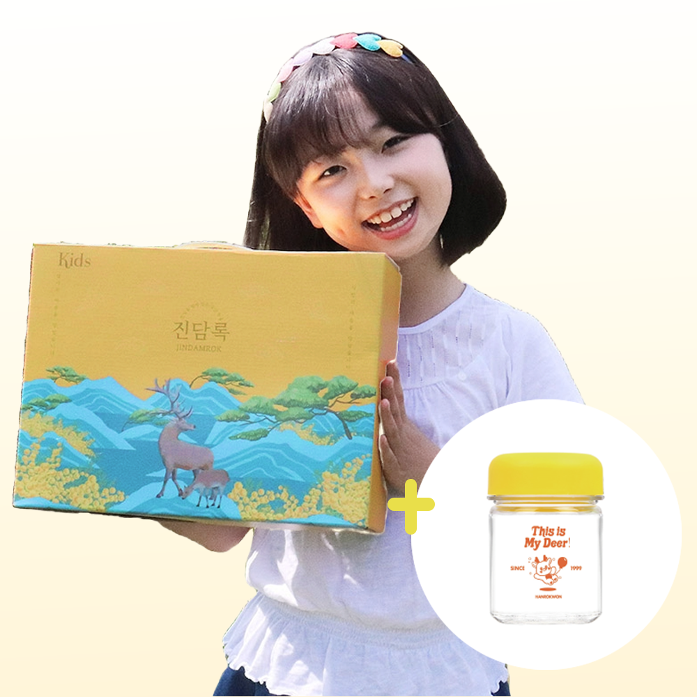 진담록 어린이 분골 녹용 진액 키즈 120g 100mlx30포 : 농업회사법인 한록원