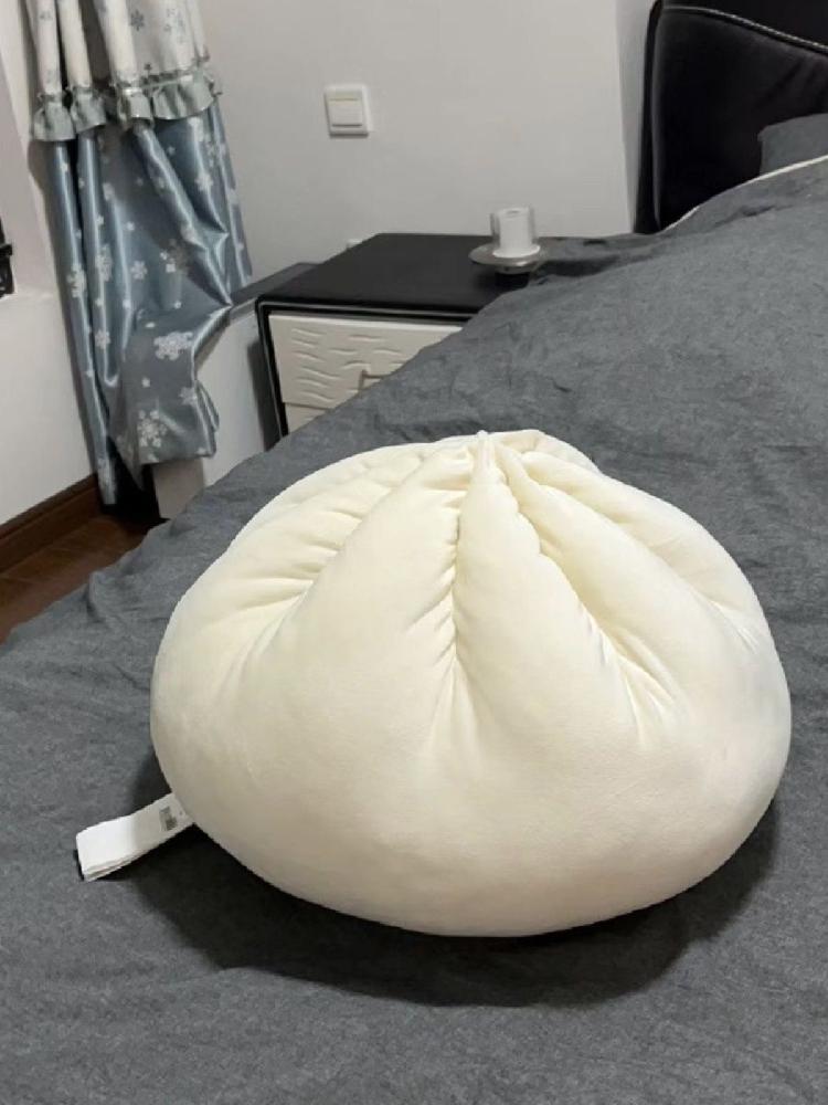 왕만두 쿠션 샤오롱바오 키링 베개 찐빵 솜포함 덤플링 방석 쇼파 선물 푹신 음식 모형 열쇠고리 : Reneeds