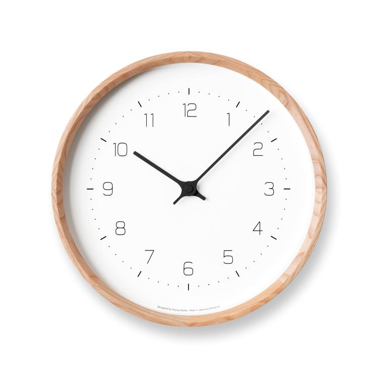 렘 노스 시계 시계 아날로그 크레이트 NEUT wall clock 천연 컬러 나무 뉴트 월 시계 KK22-09 NT Lemnos : ManTan shop