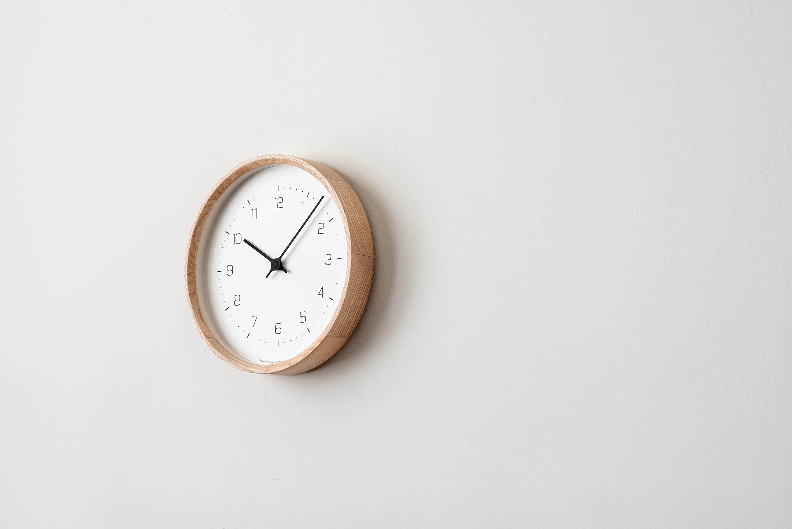 렘 노스 시계 시계 아날로그 크레이트 NEUT wall clock 천연 컬러 나무 뉴트 월 시계 KK22-09 NT Lemnos : ManTan shop