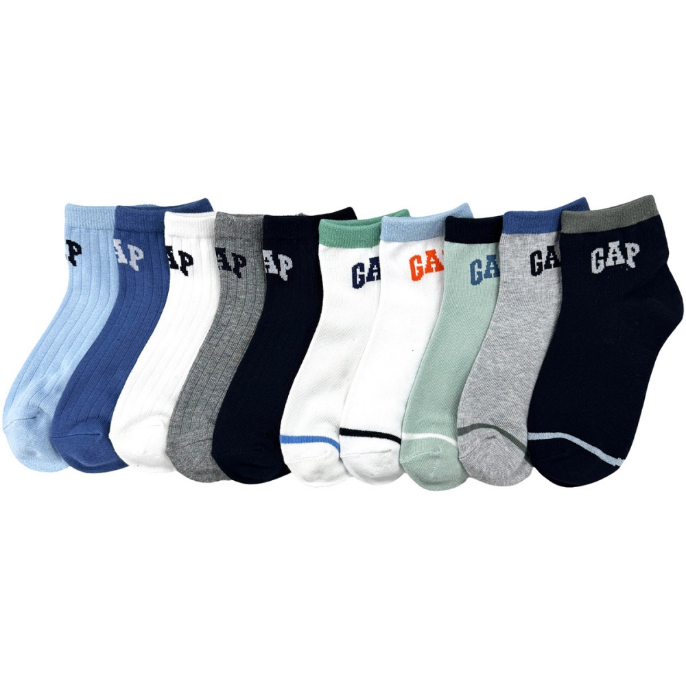 코스트코 갭 아동 남아 여아 중목 단목 스니커즈 양말 10족 1세트 GAP : PM730