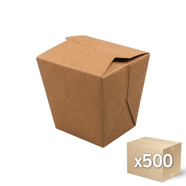 딤섬용기 박스 중 (크라프트) 500개 : 씨씨마트