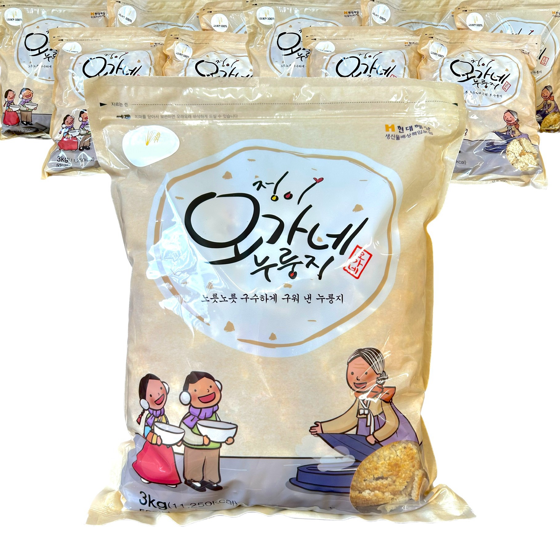 정이오가네누룽지3kg : 윤미소