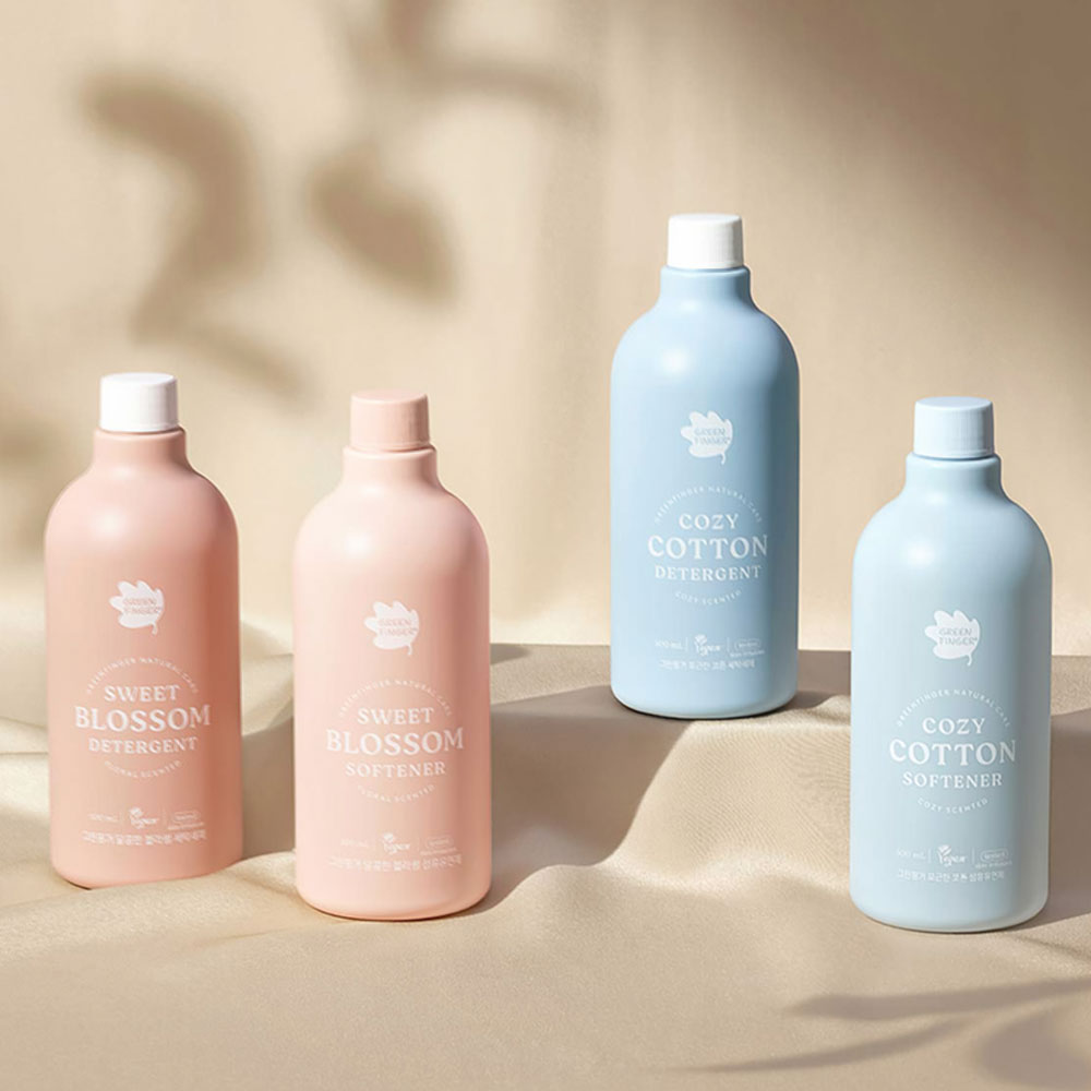 유한킴벌리 그린핑거 세탁섬유유연제 포근한코튼 향 500ml : 펫박스