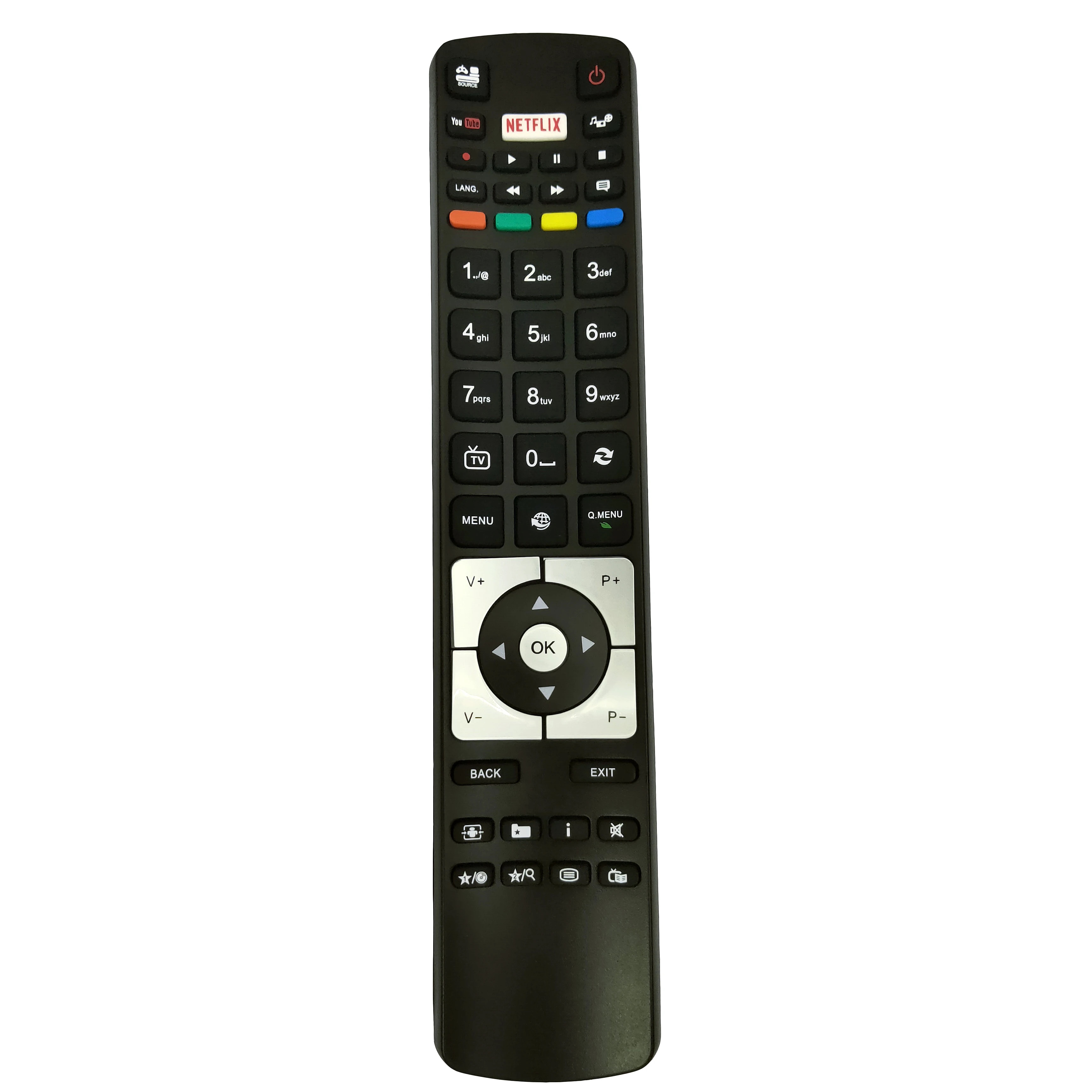Telefunken TV 교체용 리모컨 RC5118 RC5117 65AO2SB 22HYC06 24HBC05 24HBC05A 24HYC05 32HBC01 32HBC01A : 제이에스디글로벌