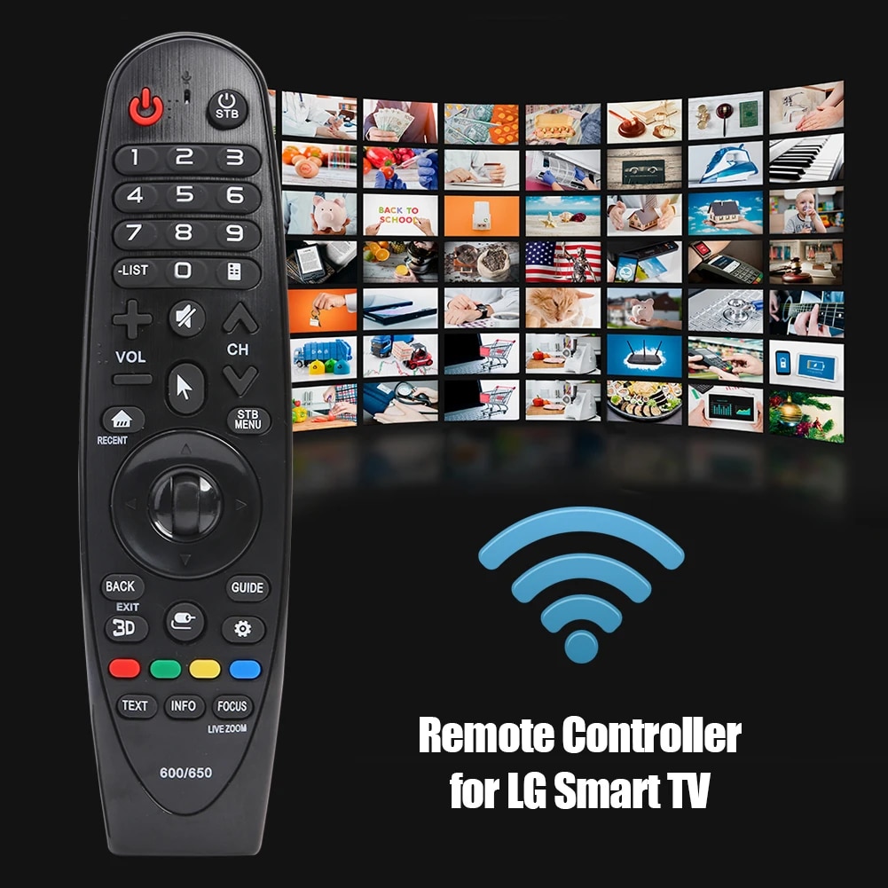 LG 매직 원격 ANMR600 42LF652v 49UH619V 용 USB 수신기와 스마트 TV 원격 제어 교체 ANMR650 : 제이에스디글로벌