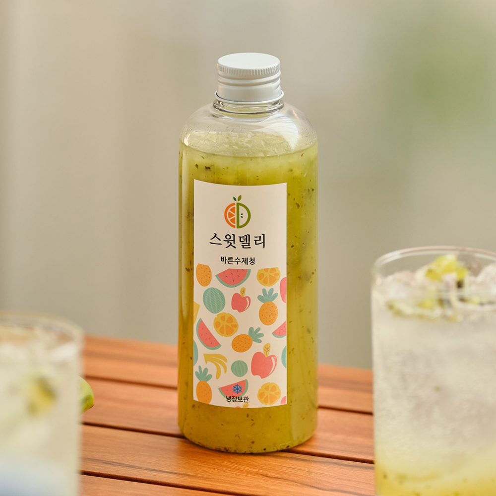 라임 키위 애플민트 넣은 그린모히또청450g 과일청 수제청 선물 : 스윗델리 . 부여과자점