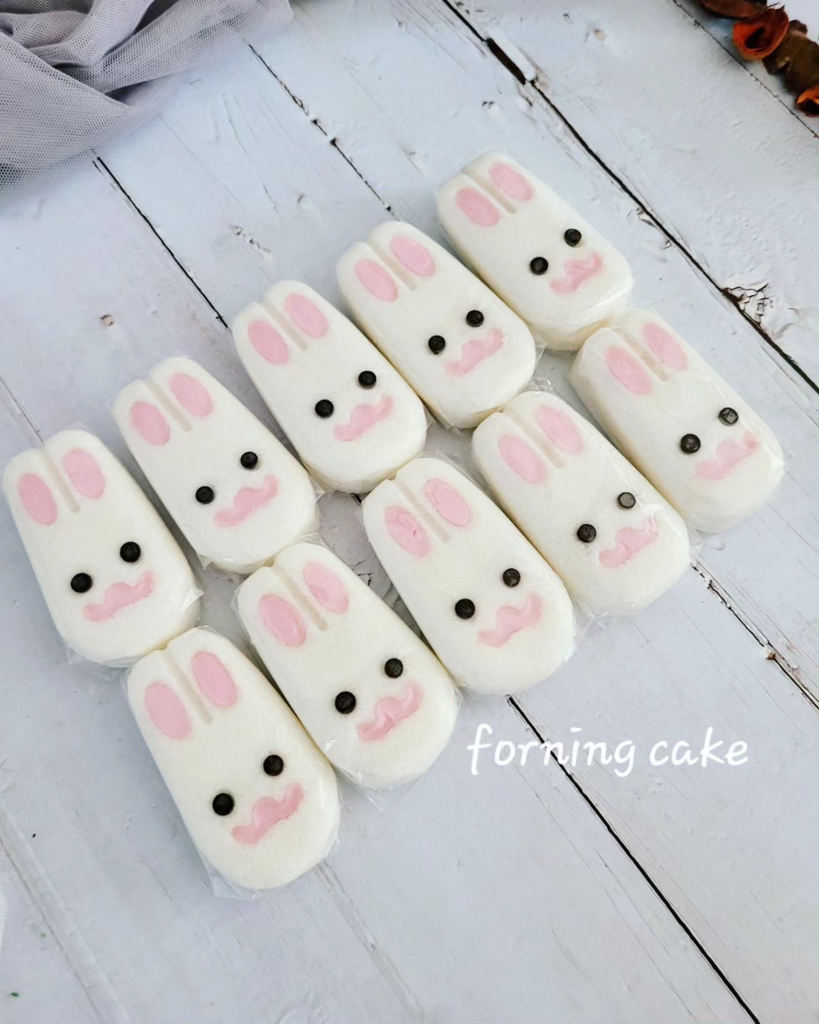 광명 답례떡 토끼설기 떡 답례 유치원 어린이집 생일 목감 안양 시흥 답례품 : 포닝케이크