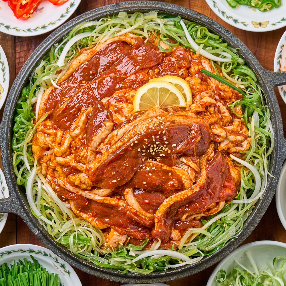 농가살리기 양념 유황 생오리불고기 500g 800g : 농가살리기