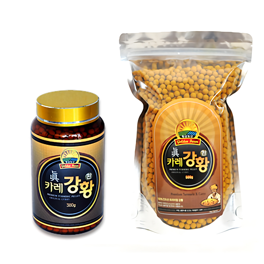 황금농산 카레 강황환 프리미엄 인도산 380g(3개월 분) 600g (5개월 분) : 황금농산 강황마을