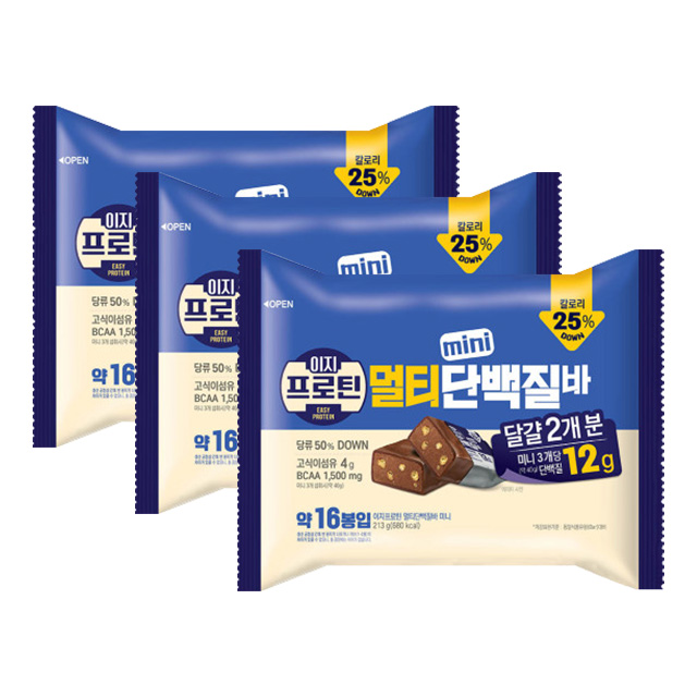 롯데 이지프로틴 멀티 단백질바 213g / 3봉 [원산지 상세설명에 표시] : 노른자마트