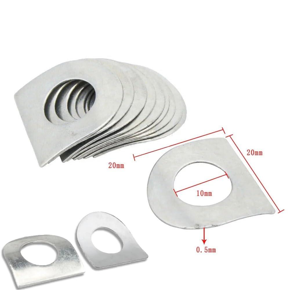 YehVeh 12 Pack 모터사이클 Foot Peg Spring Washer Univer : 다바크-
